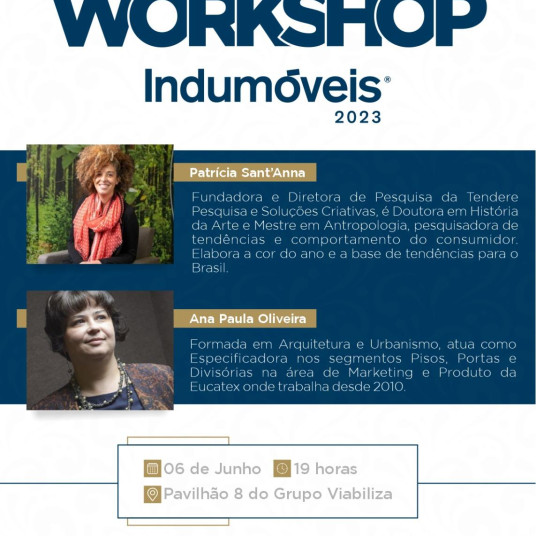 Grupo Viabiliza promove na Indumóveis 2023 Workshop com profissionais renomadas no Brasil